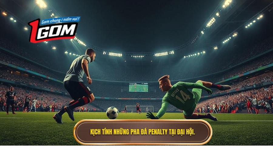 1. Kịch tính những pha đá penalty tại đại hội.
