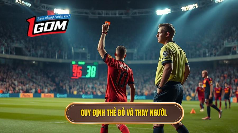 2. Quy định thẻ đỏ và thay người.