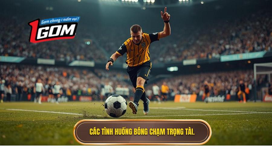 3. Các tình huống bóng chạm trọng tài.